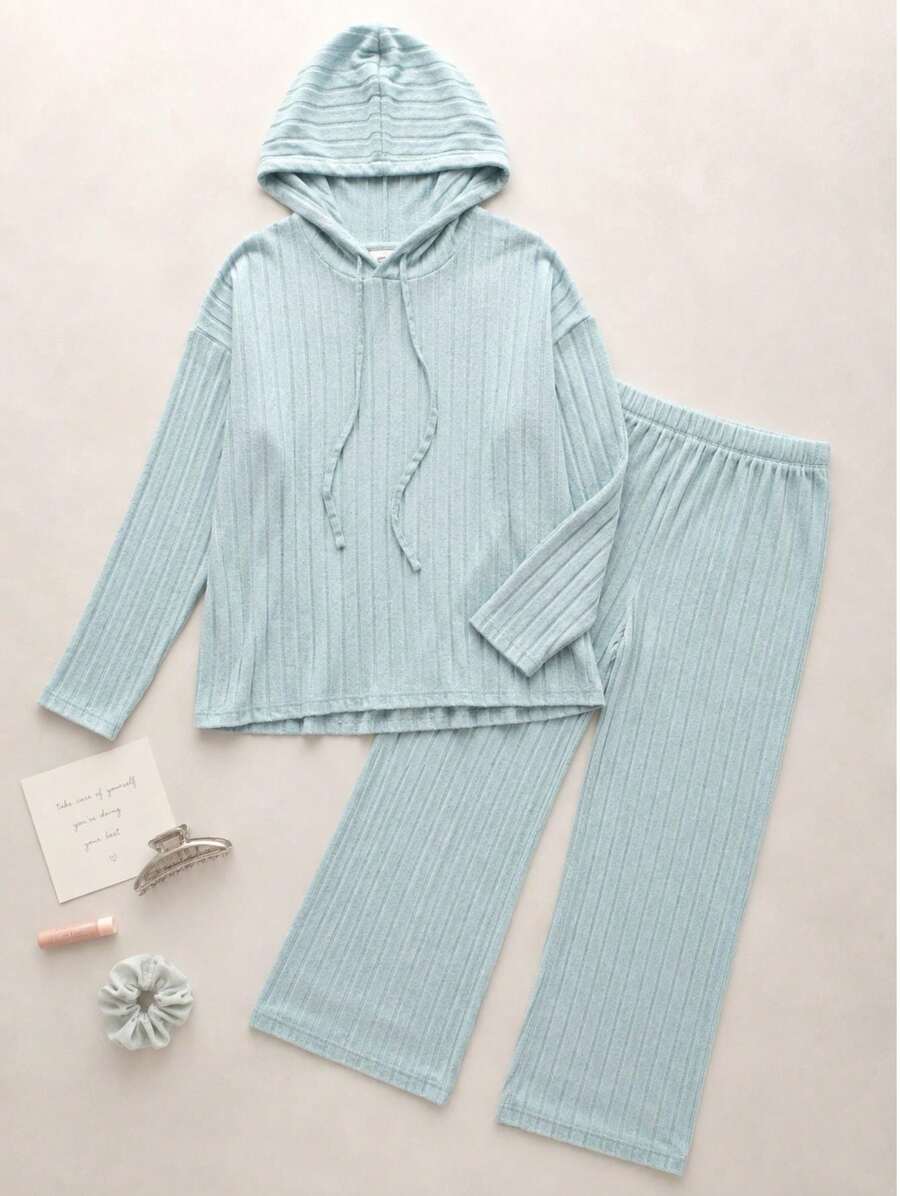 Women Sweater Co-Ords - Mint Blue - View 1