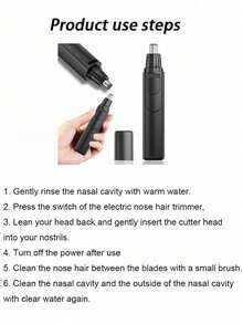 AXH Alat Cukur Bulu Hidung Elektrik, Alat Cukur, Alat Cukur Bulu Telinga & Hidung, Alat Cukur Bulu Telinga & Hidung & Alis - Hitam - View 6