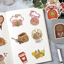 50Pcs Vintage Embroidery Stickers Decals For Journaling, Scrapbooking, Notebook Decoration - Green - View 7