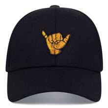 1pc Men's Halloween Hat Finger 666 Embroidered Baseball Cap Street Fashion Casual Hat Spring Autumn Travel Beach Vacation - Multicolor - View 7