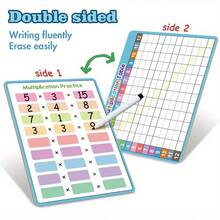 5pcs White Multiplication & Division Table, Whiteboard With Pen Multiplication & Division Math Learning Tool, Multiplication & Division Operation Chart, Suitable For Students, Classroom And Home, Classroom Teaching, Math Teaching - Multiple Styles - View 3
