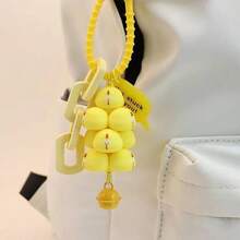 1pc Stackable Pig Tower Pendant, Succulent Grape Panda Anti-Lost Keychain, Cartoon Animal Bag Charm - Multicolor - View 3