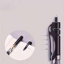 18-Piece Gel Pen Set: Ultra-Fine 0.5mm Tip, Retractable Plastic Barrel, Round Body Design; Includes Black, Blue, And Red Ink-Suitable For School And Office Use. - A - View 7