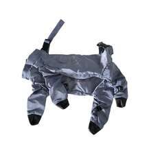 Waterproof Anti-Slip Dog Boots Dirt-Proof Pet Paw Protection Shoes Adjustable Dog Overalls Jumpsuit With Buckle Pet Supplies - Dusty Blue - View 13
