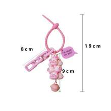 1pc Stackable Pig Tower Pendant, Succulent Grape Panda Anti-Lost Keychain, Cartoon Animal Bag Charm - Multicolor - View 6