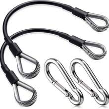 1/2pcs 25cm Fitness Steel Cable Extension, Suitable For Home Fitness Equipment, Suitable For Triceps Pushdown And Leg Extension Training Machine - A - View 5