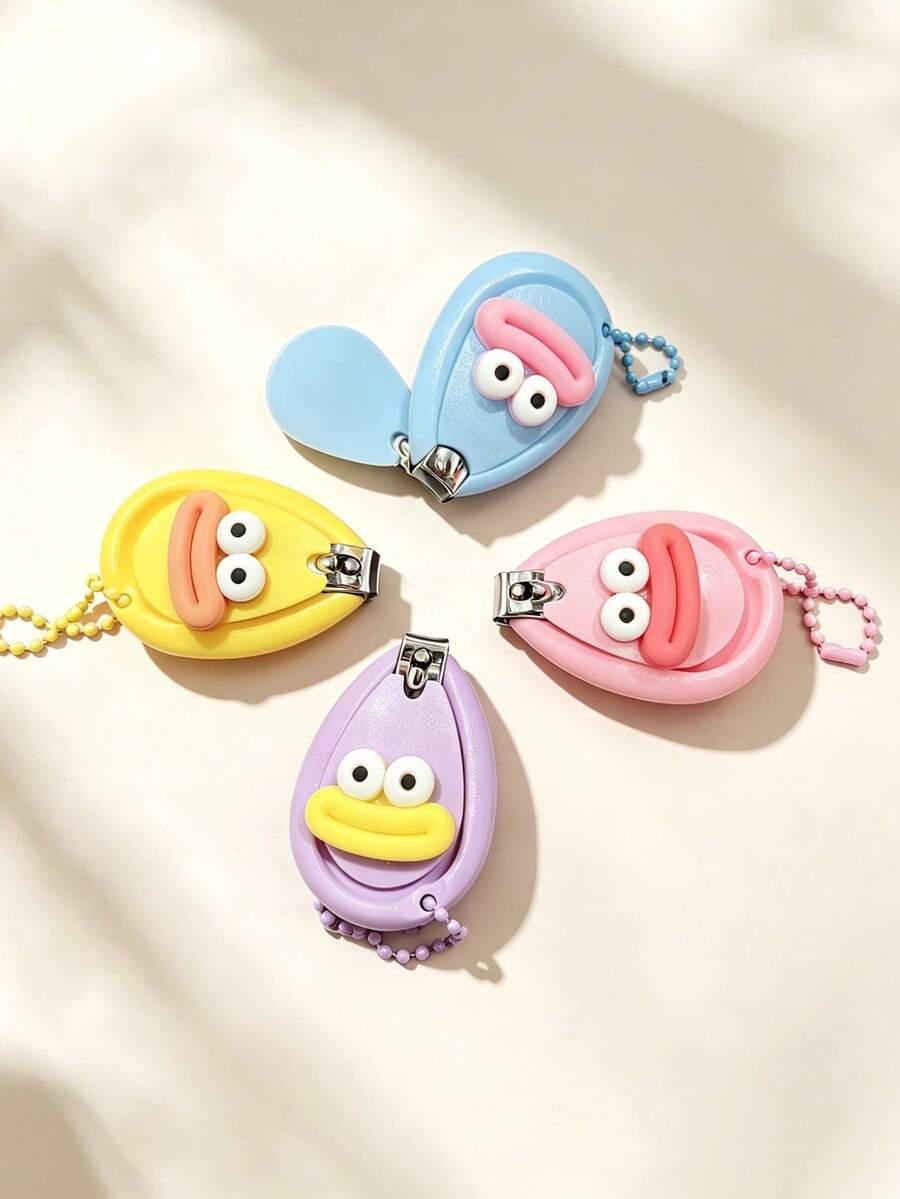 Funny Sausage Lips Nail Clipper, Cute Nail Cutter, Portable Nail Clipper, Manicure Tool, Bag Charm, Suitable For Home, Nail Salon Hand And Foot Care, Etc. - Multicolor - View 1