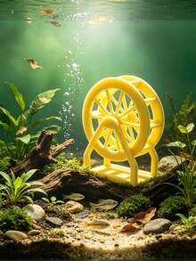 Aquarium Realistic Water Wheel Landscape Ornament, Minimalist Fish Tank Decorative Windmill, 3D Printed PLA Material Grass Tank Scenery Decoration Shrimp Tank Turtle Tank Underwater Decoration Ornament Fish Tank Micro Landscape Decoration Accessory - Happy Aquarium - View 8