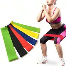 5pcs Yoga Resistance Bands With Tension Rings - Multi-Color Fitness Elastic Bands Suitable For Squats, Lifts, Stretching & Full-Body Workouts - Gym, Yoga Studio Essentials (Beginners & Advanced) - Multicolor - View 1