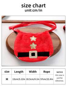 PETCIRCLE 1PC Pet Accessory Small Dog Puppy Cat Cute Pet Holiday Party Atmosphere Styling Shiny Christmas Bib - Old Man - Multicolor - View 6