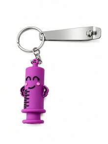 2pcs Nurse Ampoule Opener Keychain, Novel Oral Liquid Bottle Opener, Cute Syringe Shaped Keychain, Healthcare Worker Favorite Gift Keychain - View 9