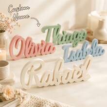 1Pc Custom 3D Printed Name Sign - Personalize With Your Name, Stylish & Unique Design, Perfect For Home Decor, Birthdays, Holidays, Graduations, Housewarming,Christmas, Special Occasions - Multicolor - View 3