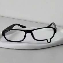 1 Pair Anime Japanese Subculture Cosplay Black Frame Asymmetrical Glasses, Suitable For Photo, Party, Gathering Decoration And Wearing - Multicolor - View 6