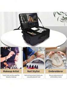 1/2pcs Professional Waterproof Makeup Bag - Portable, Handheld, Lightweight, Durable And Stylish; Perfect For Travel And Home Use/Random Style. - Multicolor - View 8