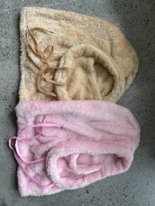 2pcs/1pc Balaclava Berkerudung Mewah untuk Anak-anak, Tali Serut yang Dapat Diatur, Berbagai Pilihan Warna Lembut, Kehangatan di Luar Ruangan Musim Dingin, Cocok untuk Ski, Sekolah, dan Bermain Salju - MultiWarna - View 11