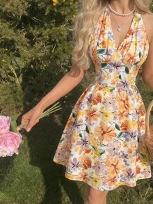 Women Short Dresses - Multicolor 2 - View 6