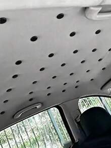 30pcs Car Roof Interior Decorative Rivets, Multi-Color Round Roof Interior Decorative Rivets, Fabric Roof Repair Fastening Rivets, Fashionable Car Interior Modification Accessories - Car Roof Sticker Round - View 2