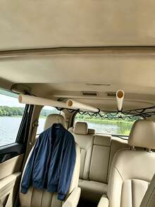 Car Clothes Drying Rack, Adjustable Car Clothes Hanging Rack, Travel And Daily Use, Clothesline - Multicolor - View 6
