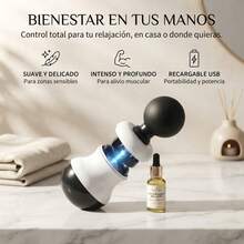 Masajeador Facial y Corporal T-Bar con Calor Terapéutico y Vibración - Ver 3