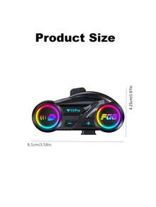 1/2pcs Motorcycle Helmet Headset, 500m Dual-Person Wireless Intercom, 1000mAh Battery, Helmet Headset Design, Waterproof Noise Reduction, Motorcycle Communication, High-Quality Audio, Motorcycle Bluetooth Headset, Best Gift For Halloween And Christmas - Y13 Pro - View 9