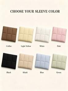 1pc Customized Embroidered Name Quilted Tablet Bag, Soft Portable Personalized Bedroom Travel Storage Bag, Holiday Wedding Gift - Multicolor - View 8