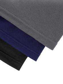 15 Pcs Men's Solid Color Soft Boxer Briefs, Fashion And Comfort, Suitable For Wearing In All Seasons, Lightweight, Leisure At Home, Innovative Design. - Multicolor - View 9