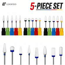 5pcs Ceramic Polishing Heads Professional Nail Care Repair Tools - Multicolor - View 3
