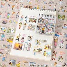 40pcs Romantic Travel Theme Portable Sticker Book, No-Cut Stickers, Vibrant Colors & Exquisite Illustrations, Multi-Functional Scrapbook Stickers For Decoration, Art Journal, Card Making, Handmade DIY Stickers, Holiday Gift - Sticker Book - View 2