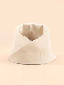 1pc Kids Solid Color Neck Warmer & Toddler Neck Warmer, Children's Scarf, Soft Winter Protective Ski Neck Gaiter, Suitable For Boys And Girls In Cold Weather - Crossover - View 9