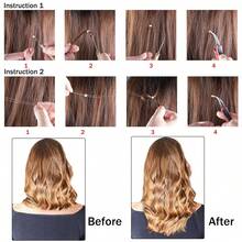 Hair Extension Kit With Pulling Hook Needle, Sewing Bead Device Tool, 300pcs Silicone Lined Micro Rings, Hair Clips, And Comb For Tinsel And Feather Hair Extensions Or Removal (Black, Beige, And Brown Beads) - View 4