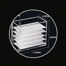 Camellia False Eyelash Storage Box Single-Strand Implantable Desktop Flower Storage Box - Clear - View 2