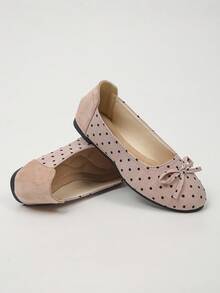 XfLadies' Fashionable Flat Sole Shoes With Hollow Buckle Design, Breathable And Comfortable, Suitable For Travel/Casual Daily/Commuting Wear. - Pink - View 1