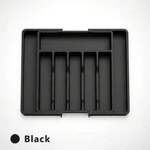 1pc Expandable Cutlery Drawer Organizer, Utensil Tray, Fork And Kitchen Utensil Storage Rack, Adjustable Divider Kitchen Organizer, PP Material, Suitable For Spoons, Forks, Knives - Multicolor - View 13