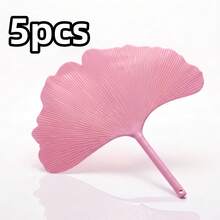 1/3/5pcs Summer Hand Fan, Large Thick Ginkgo Leaf Design, Durable Anti-Drop Handheld Fan, Artistic Cooling Fan - Multicolor - View 12