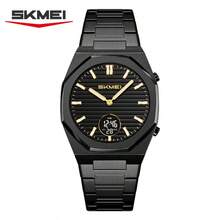 Skmei 2703 Luxury Men Digital Watch Stainless Steel Band EL Light Double Display In Stock Business Watch Supplier - Black - View 8
