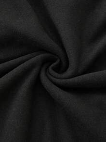 1 Set Men's Knitted Wool & Silk Seamless Casual Homewear Outfit, Medium Thickness, Warm For Autumn/Winter/Spring - Black - View 5