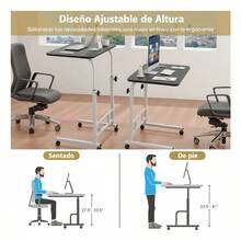 Mesa Elevadora para Computadora Ajustable Altura 40 cm Diseño Simple - Negro1 - Ver 6