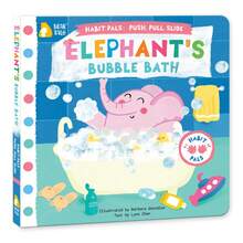beartale Elephant Bubble Bath Interactive Push-Pull Slide Board Book, Habit Pals Daily Routine Bath Time Story Book, Early Learning Sensory Activity Book, Fine Motor Skills Educational Toy, Birthday Gift For Toddlers Boys And Girls - Multicolor - View 8