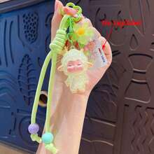 1pc Cartoon Crown Pouting Sheep Keychain, Cute Little Sheep Bag Charm Car Key Ring Small Gift - Multicolor - View 9