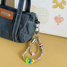 Rhinestone Star Chain Short Snake Bone Chain Wrist Phone Chain CCD Camera Hanging Chain Creative Chain Cute Fun Accessory Anti-Loss Anti-Drop Phone Hanging Chain Phone Lanyard - Multicolor - View 8