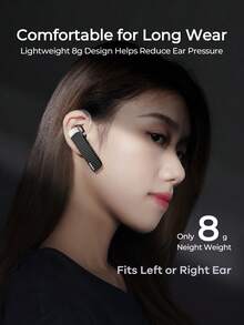 REMAX Bluetooth 6.0 Mono Headset, Single Ear Wireless Bluetooth Earpiece With Noise Reduction For Clear Calls, Lightweight Ear Hook Design, Hands-Free Calling, Dual Device Connection, 180H Standby Battery Life For Driving, Office & Work, Headphones - T9 - View 3
