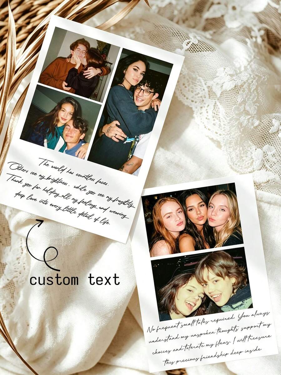 Customized Personalized Invitations And Thank You Cards With Custom Text, Suitable For Birthdays, Weddings, Mother's Day, Anniversaries, Bridal Showers And All Holiday Celebrations Gift Cards - Customized Graphic Thank You Cards - View 1