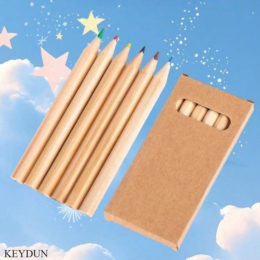 42pcs .Mini Colored Pencil Set, Includes 6 Colors, 7 Boxes Set, Pre-Sharpened, Suitable For Art Projects And Classroom Use. Best Choice For Art Enthusiasts - Sets - View 1