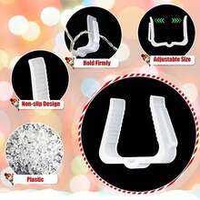 10pcs Plastic Light Clips - Christmas Halloween Decoration Hooks, Suitable For Gutters, Fences, Eaves | Outdoor Indoor Yard Party Decoration Hanging Clips - Multicolor - View 5
