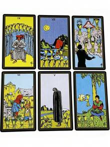 1 Kotak Tarot Original BoxBlack, Set Kotak Hadiah 78 Kartu, Set Ramalan Seni Original dengan Buku Panduan untuk Pemula, Hadiah Pesta, Cocok untuk Penggemar Tarot - MultiWarna - View 10