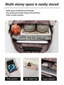 Myco Fashion Floral Cute Polyester Unisex Laptop Backpack Large Backpack Suitable For Business, Sports, Travel, School, Witch, Backpack - Multicolor - View 4