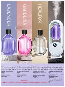 Home Intelligent Fully Automatic Essential Oil Diffuser, Hotel Bedroom Timed Silent Diffuser, Office Living Room Long-Lasting Fragrance Diffuser, Bathroom Deodorizing Electric Air Purifier, Rechargeable Electric Air Purifier. - White - View 20