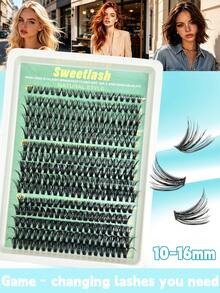 30-40-50D Dense Blooming Cluster False Eyelashes, Reusable Soft Faux Mink Single Cluster Lashes, For Party, Wedding, Daily Makeup, Home DIY Use - D - View 1