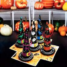 1 Set Inflatable Witch Hat Halloween Ring Toss Game Set - Perfect Choice For Indoor/Outdoor Party, Inflatable Ring Toss Game Toy, Perfect Choice For Family Party Games, Halloween, Christmas Gift - Multicolor - View 7