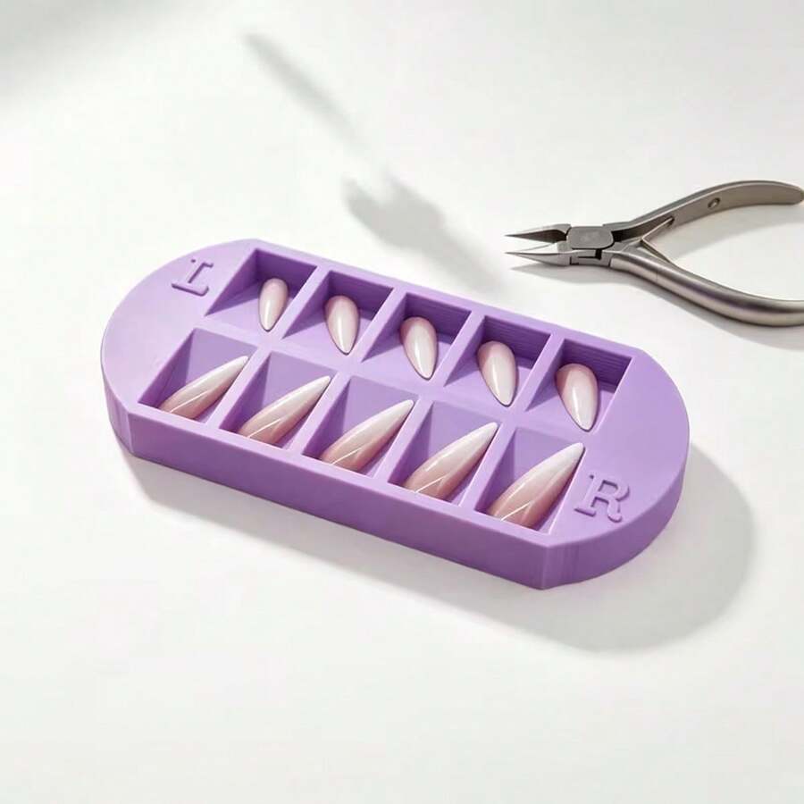 Kotak Penyimpanan Nail Art, Tersedia dalam Tiga Warna, dengan 10 Kompartemen; Kotak Penyimpanan Perlengkapan Manicure; Cocok untuk Digunakan di Salon Kuku dan di Rumah; Alat Penting untuk Manicure; Produk Perawatan Kuku; Aksesoris Kuku, Kuku, Perlengkapan Teknisi Kuku - MultiWarna - View 1